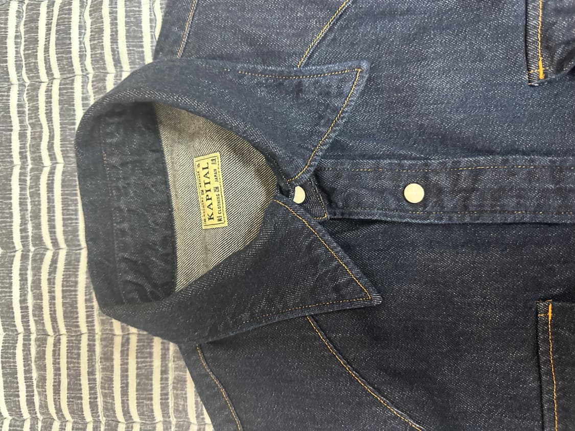 [3] 캐피탈 8oz 데님 허스키 웨스턴 셔츠 상품이미지2