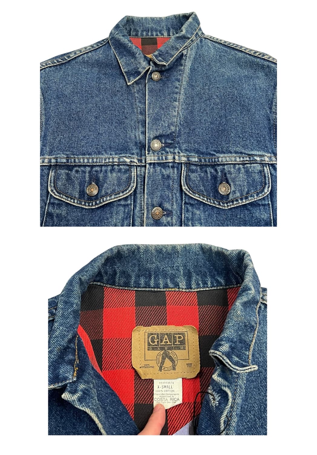 갭 데님 자켓 XS #csz2150 상품이미지4