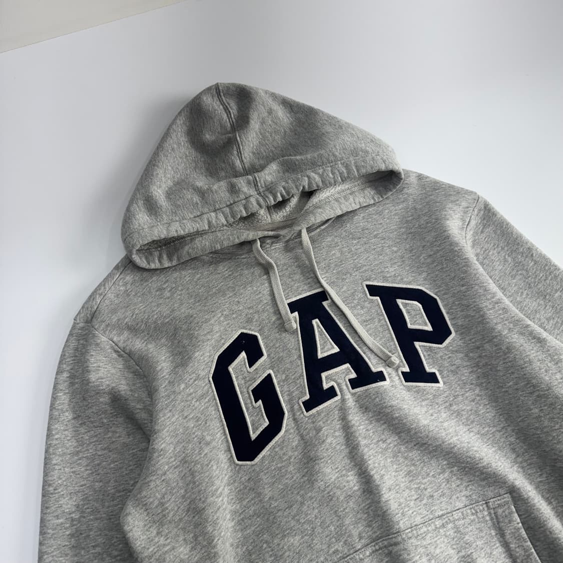 Gap 갭 네이비 로고 그레이 후드티 상품이미지4