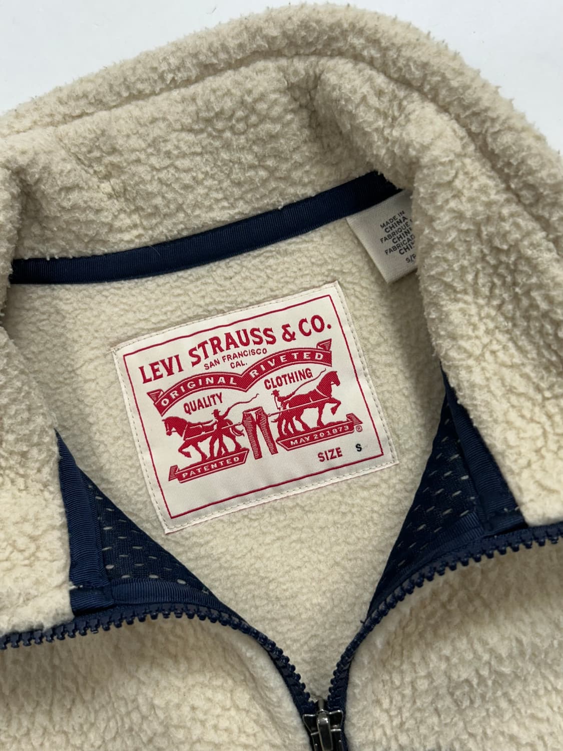 리바이스 뽀글이 플리스 자켓 S 상품이미지5