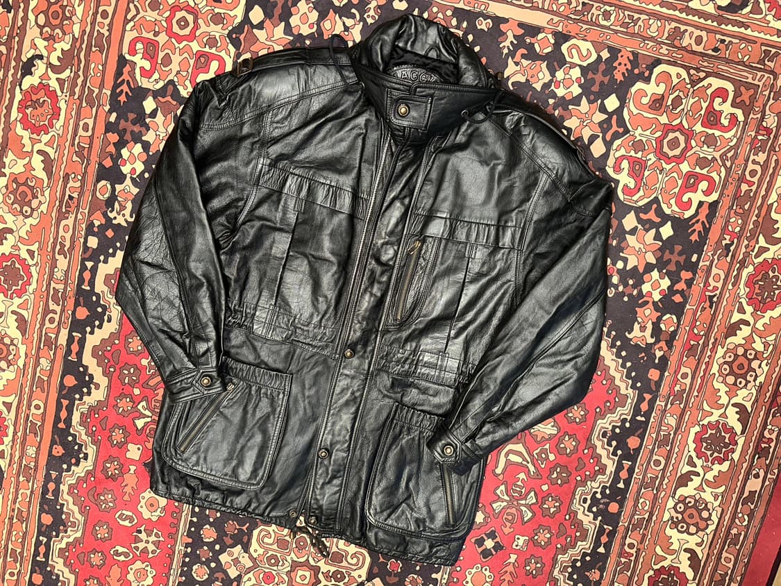 ( 2XL ) 가죽자켓 레더자켓 가죽코트 가죽카코트 가죽롱자켓 바이커 상품이미지6