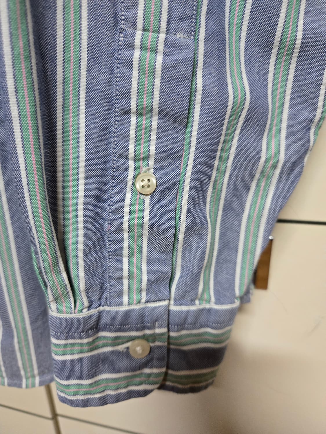 폴로 랄프로렌 신형 큐알택 옥스포드 스트라이프 셔츠 상품이미지5