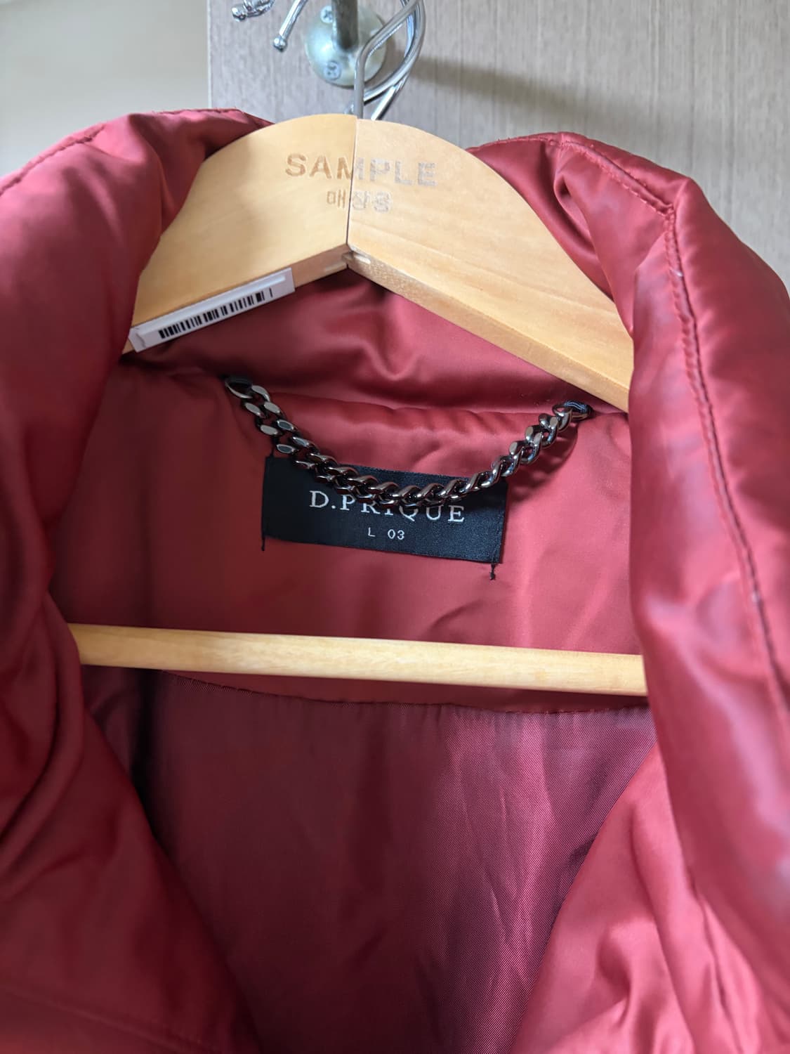 디프리크 패딩 버건디 3사이즈(xl사이즈감) 상품이미지2