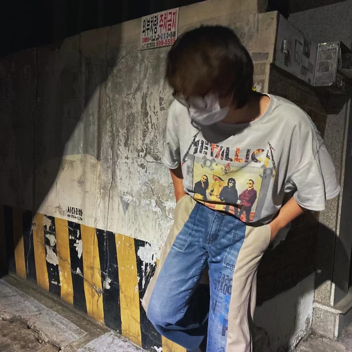 vintage연청데님 × 카키슬랙스 배색 팬츠 상품이미지10