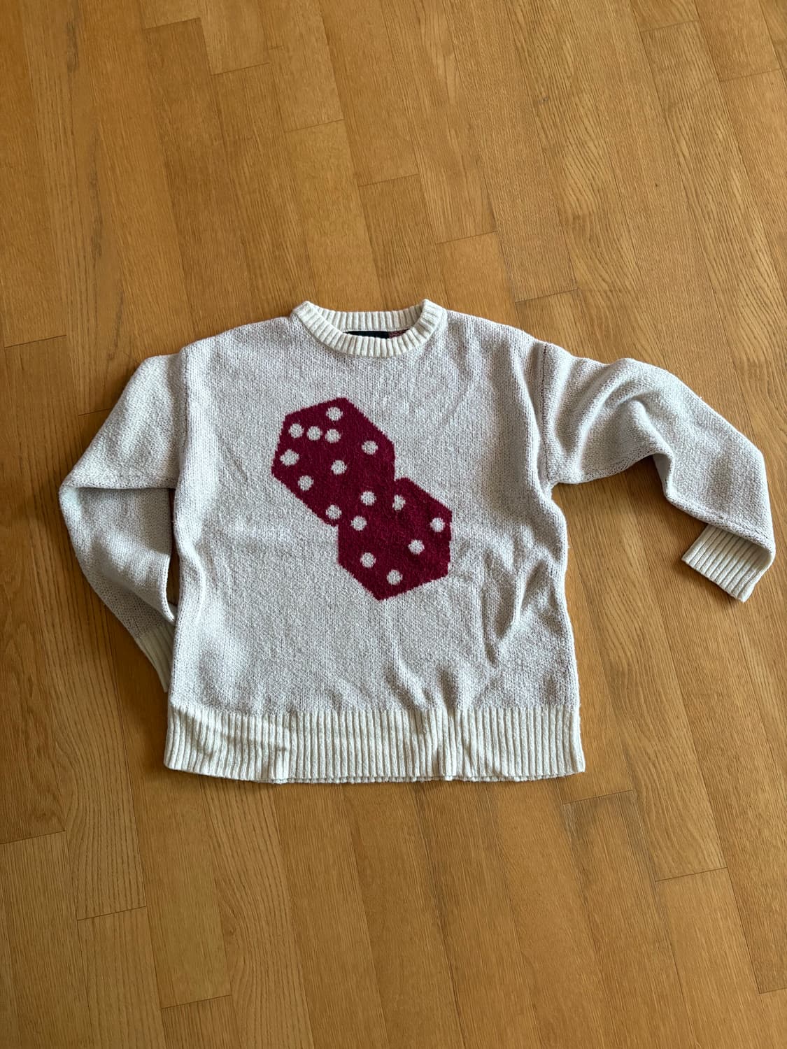 스투시 다이스 니트 모헤어 L 상품이미지1