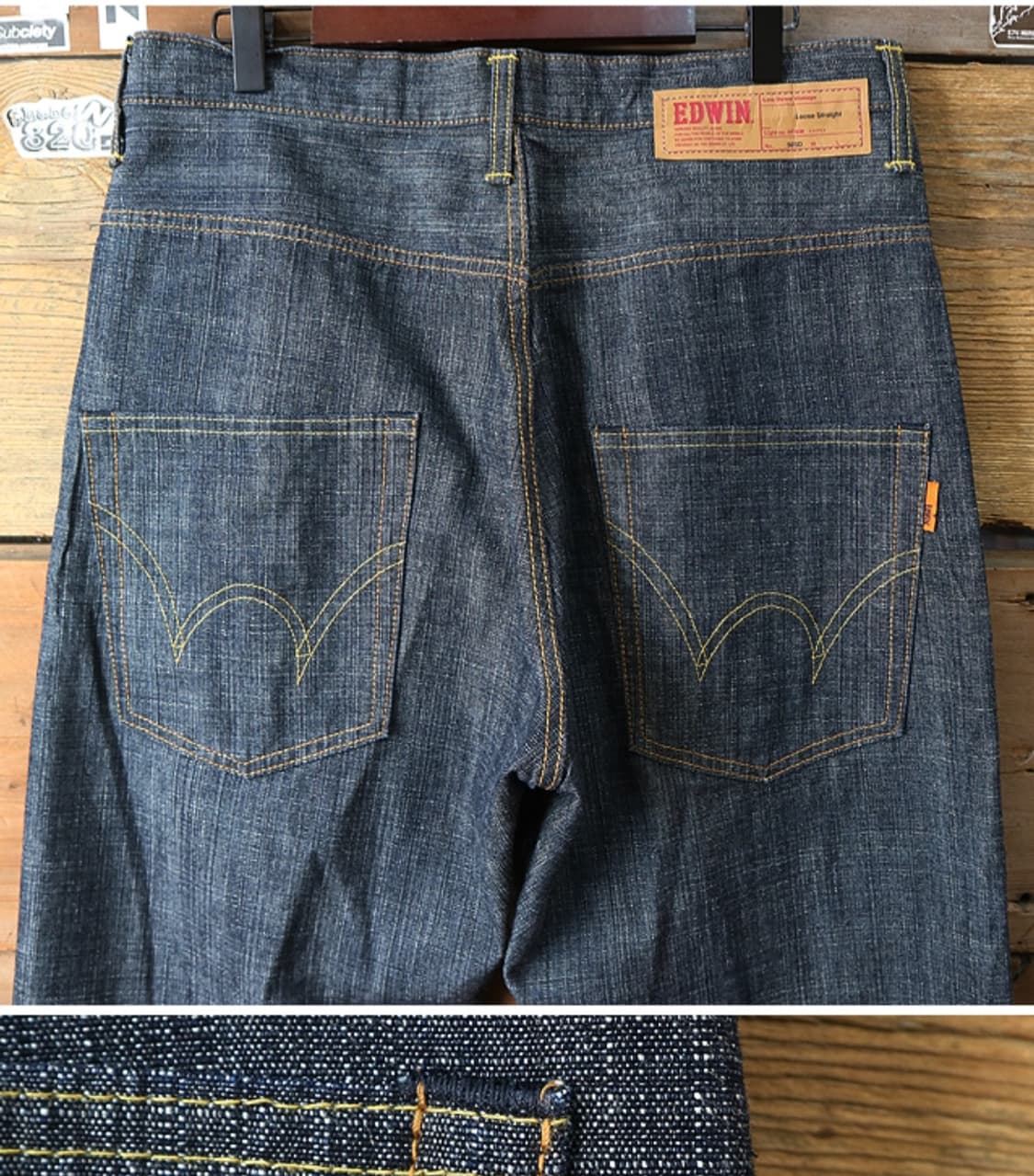  일본판 90S EDWIN 에드윈 505D 셀비지 데님  

최상 컨디션 상품이미지6
