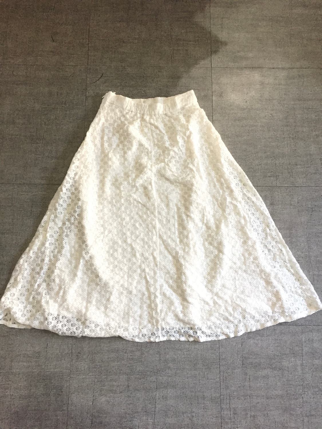 일본 lluvya 하구미모리걸 달천깔페어리 공주풍 플라워 롱스커트 화이트 상품이미지1