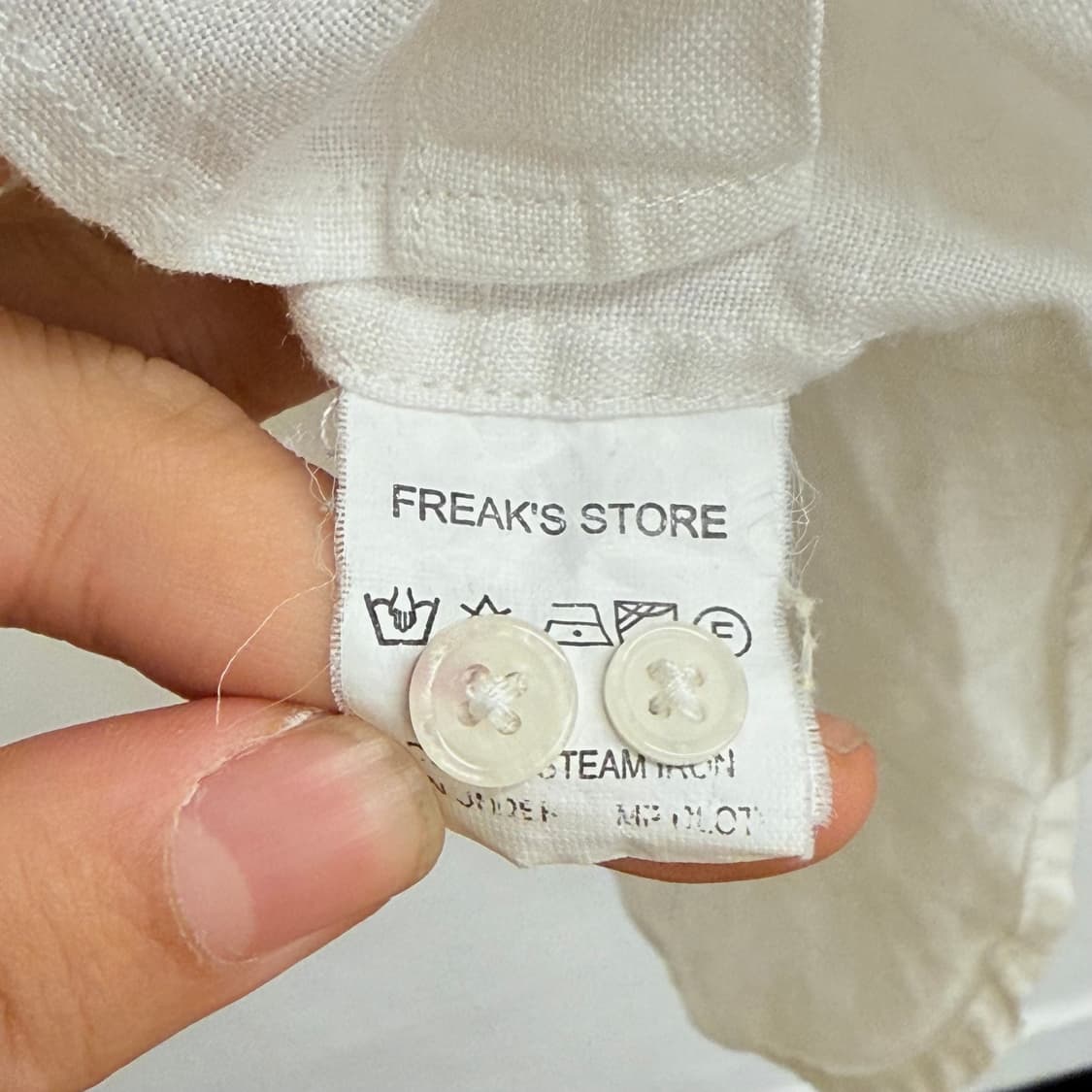 freaks store 프릭스스토어 화이트 하프 반팔 셔츠 s 상품이미지4