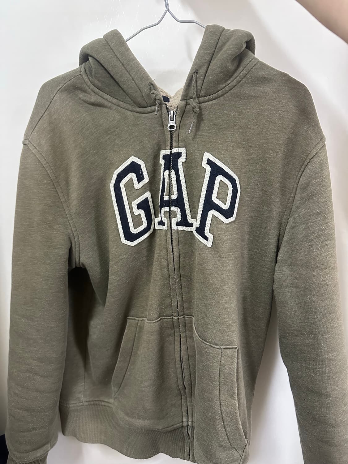 GAP 후드집업 카키 상품이미지1