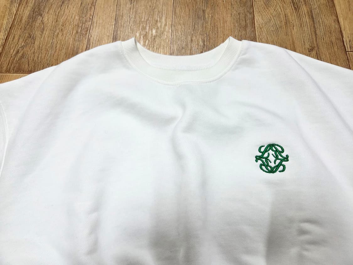 로시로우(Lossy Row) 심볼자수 크롭 스웻셔츠 55-66 새상품 상품이미지5