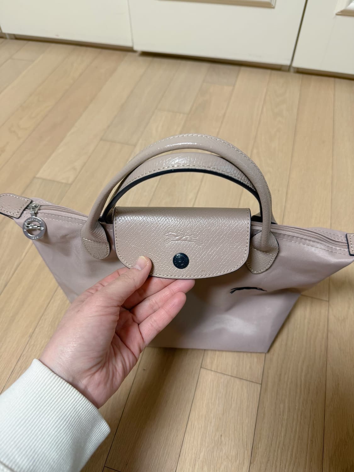 롱샴 토트백 베이지핑크 상품이미지4