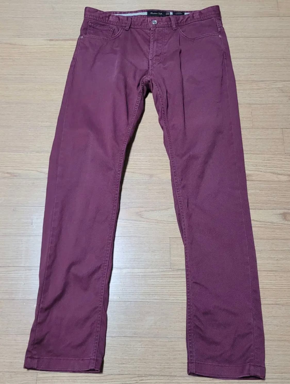 마시모두띠 남성 와인 코튼바지 38 상품이미지2