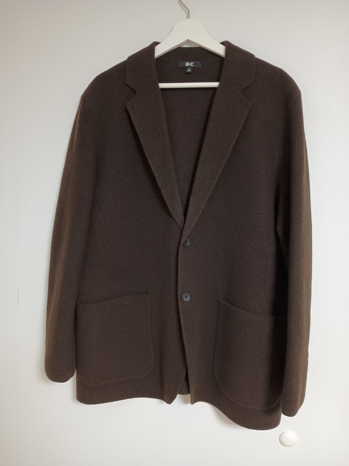 유니클로C 니트자켓 XL 다크브라운 상품이미지1