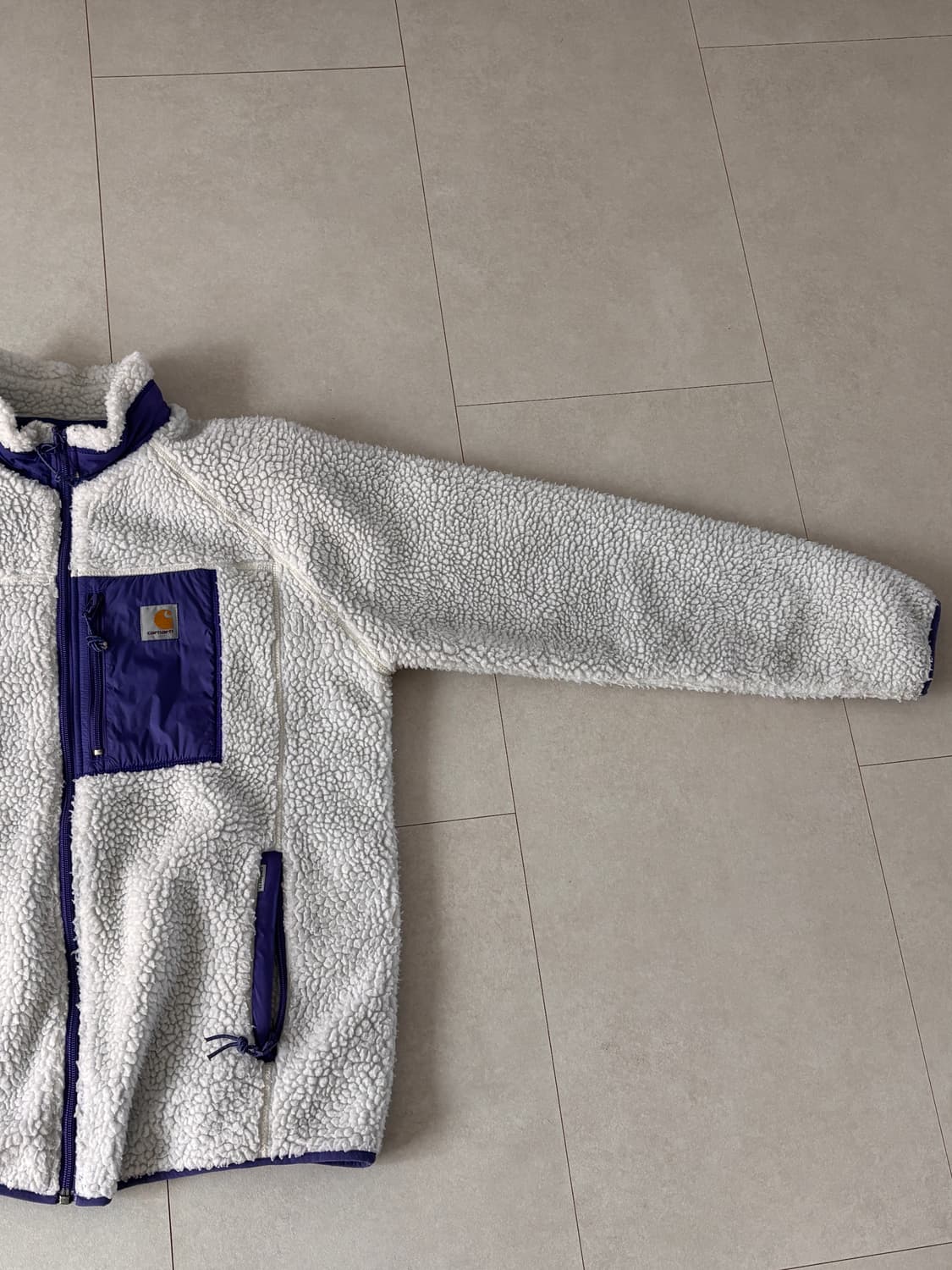 CarharttWip 플리스 후리스 자켓/Offwhite & Purple 상품이미지2