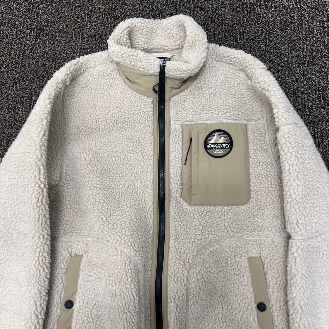 디스커버리 뽀글이 털 후리스 자켓 90(S) 상품이미지2