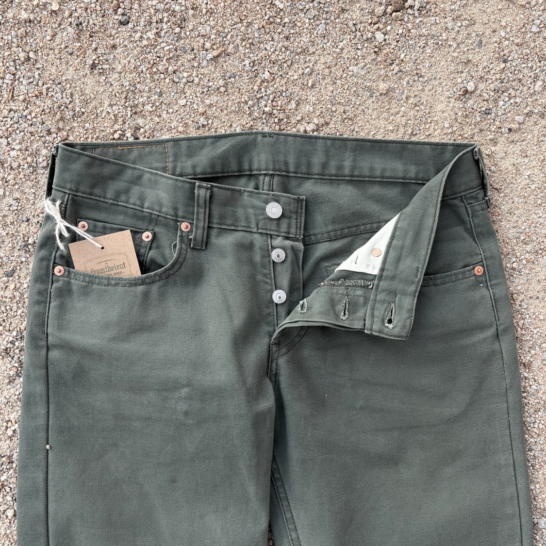 리바이스 532 스트레이트 밀리터리 올리브 데님 (32)   상품이미지5