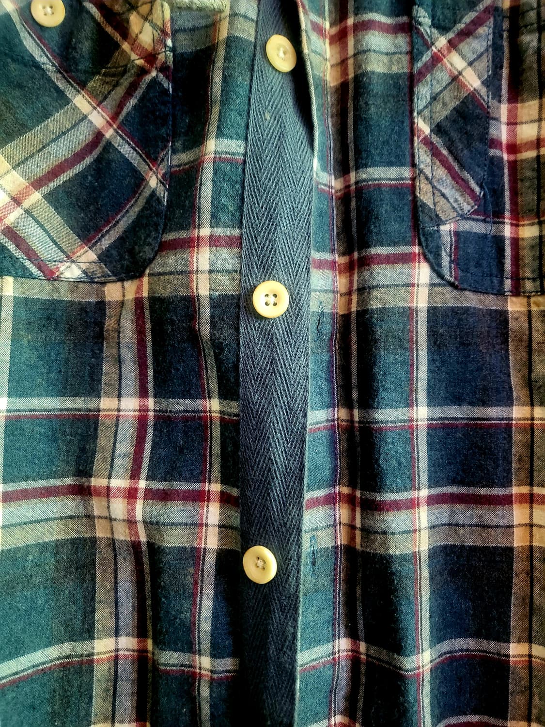 [미사용 새상품] Thursday Island  후드 탈부착 체크셔츠 상품이미지5