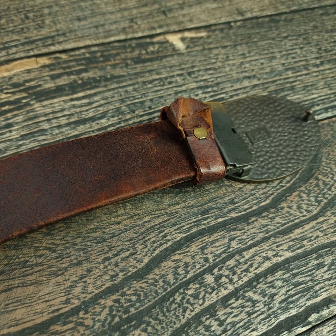 [리] 빈티지 빅로고 버클 카우 레더 소가죽 벨트 M18894 상품이미지7