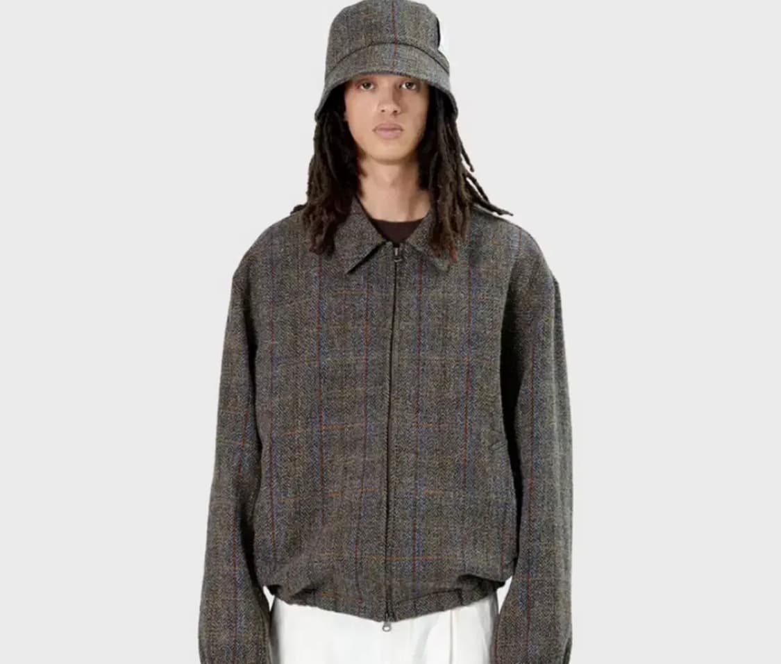 [3] 브라운야드 해리스 트위드 블루종 - 브라운 상품이미지2