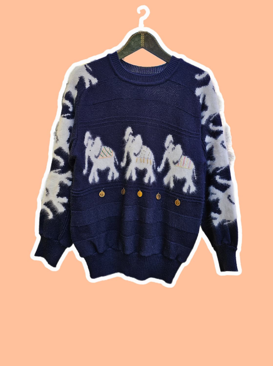 앙고라 코끼리 코인 니트 상품이미지1