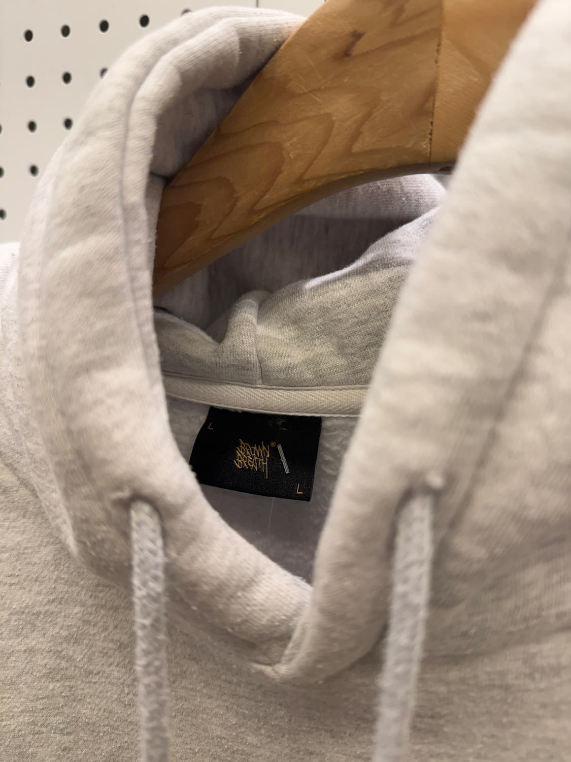 브라운브레스 빅 로고 그레이 후드티 U488 상품이미지5