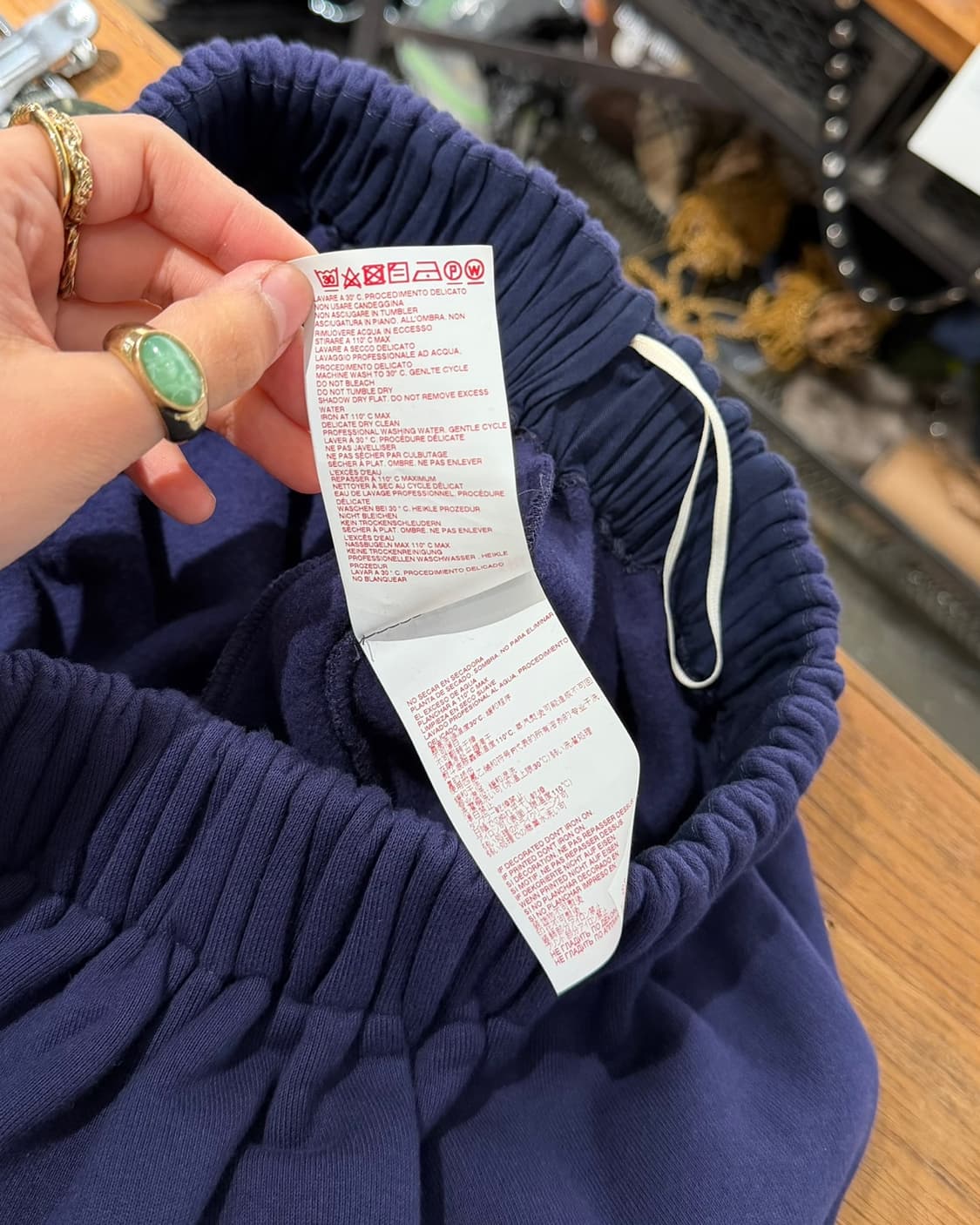 마르니 네이비 기모 플레어 스커트 상품이미지10