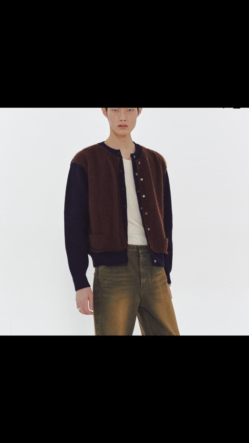 MMIC OVERLAP CARDIGAN (NAVY) 상품이미지3