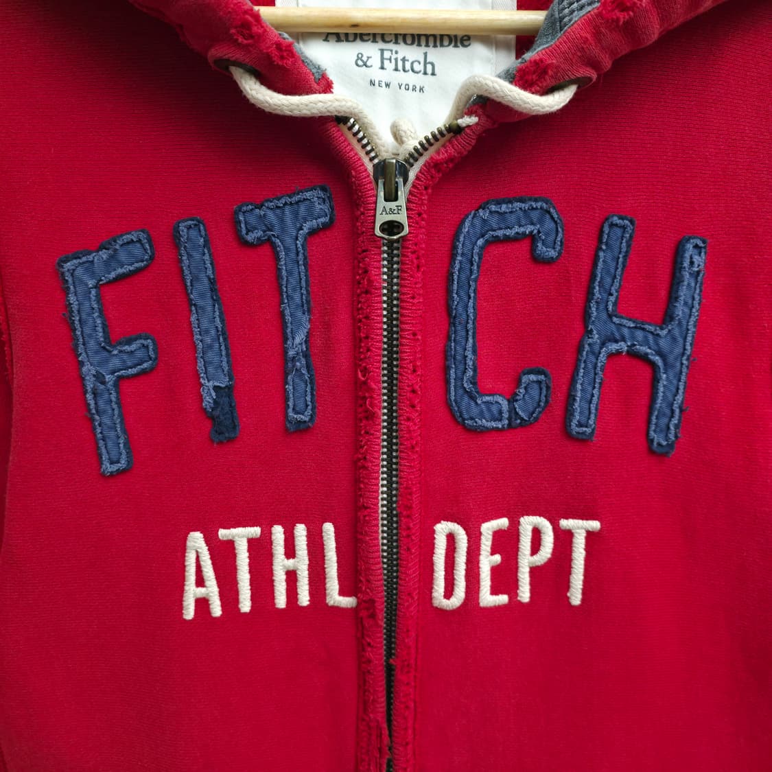 [S] 아베크롬비 레드 후드집업 상품이미지4