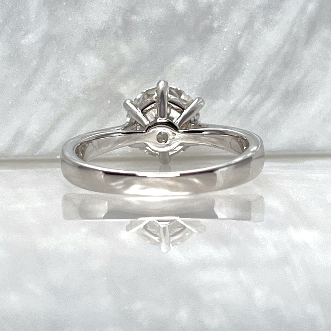 *새상품* 모이사나이트 브릴리언트 컷 헤일로 은반지 상품이미지5