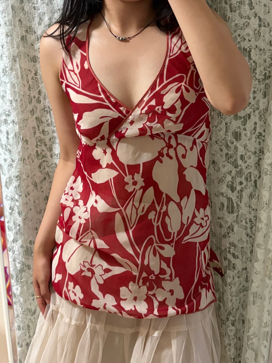 Red halter neck  상품이미지4