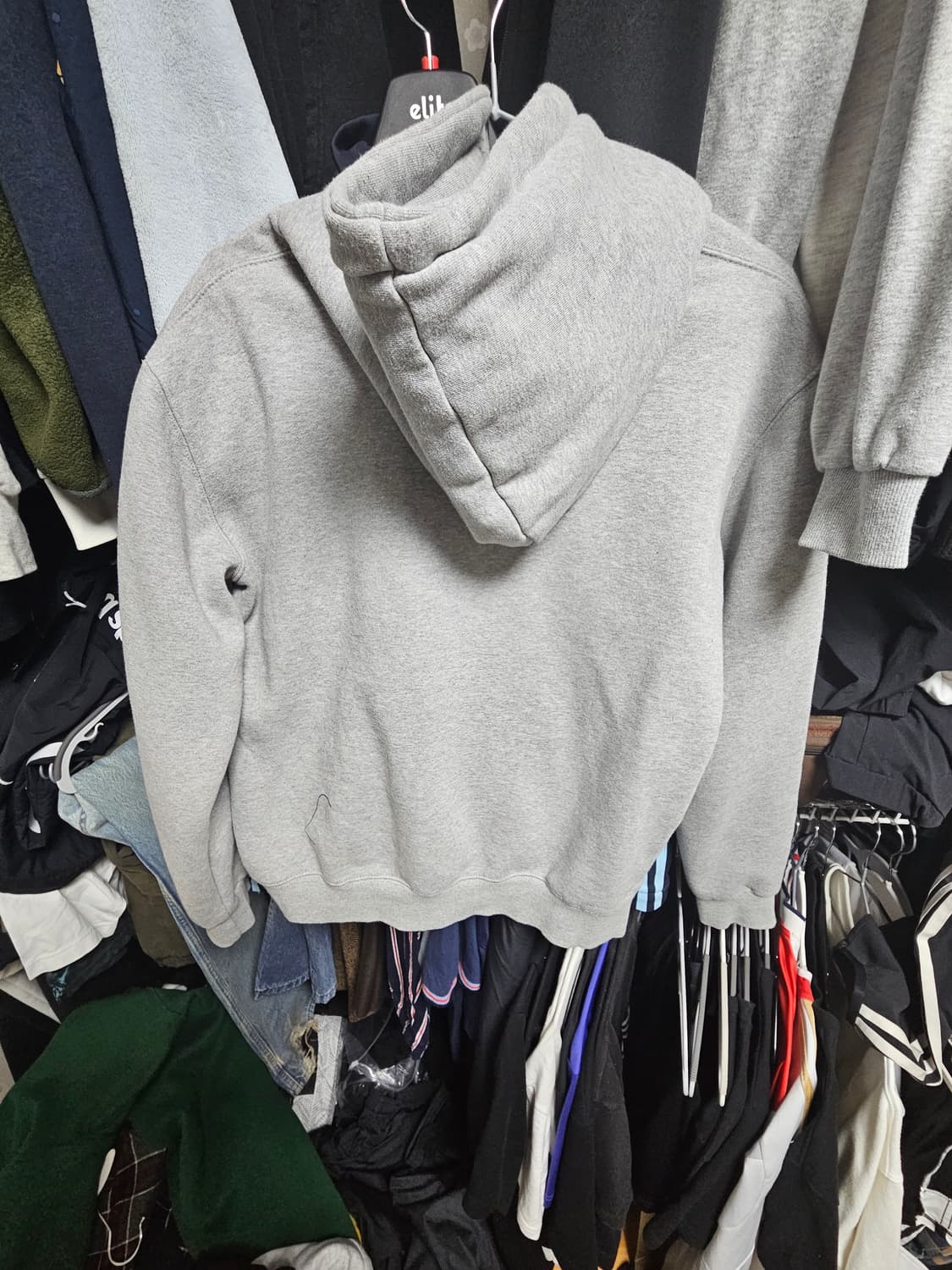 폴로 그레이 후드티 상품이미지3