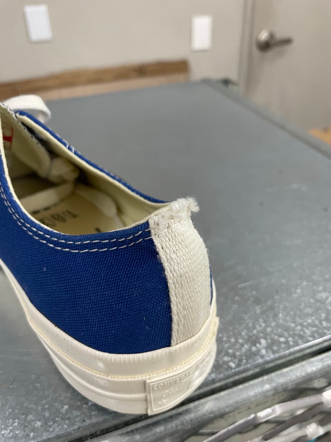 컨버스 x 꼼데 블루 로우 255mm(박스x)(gr-4617) 상품이미지8