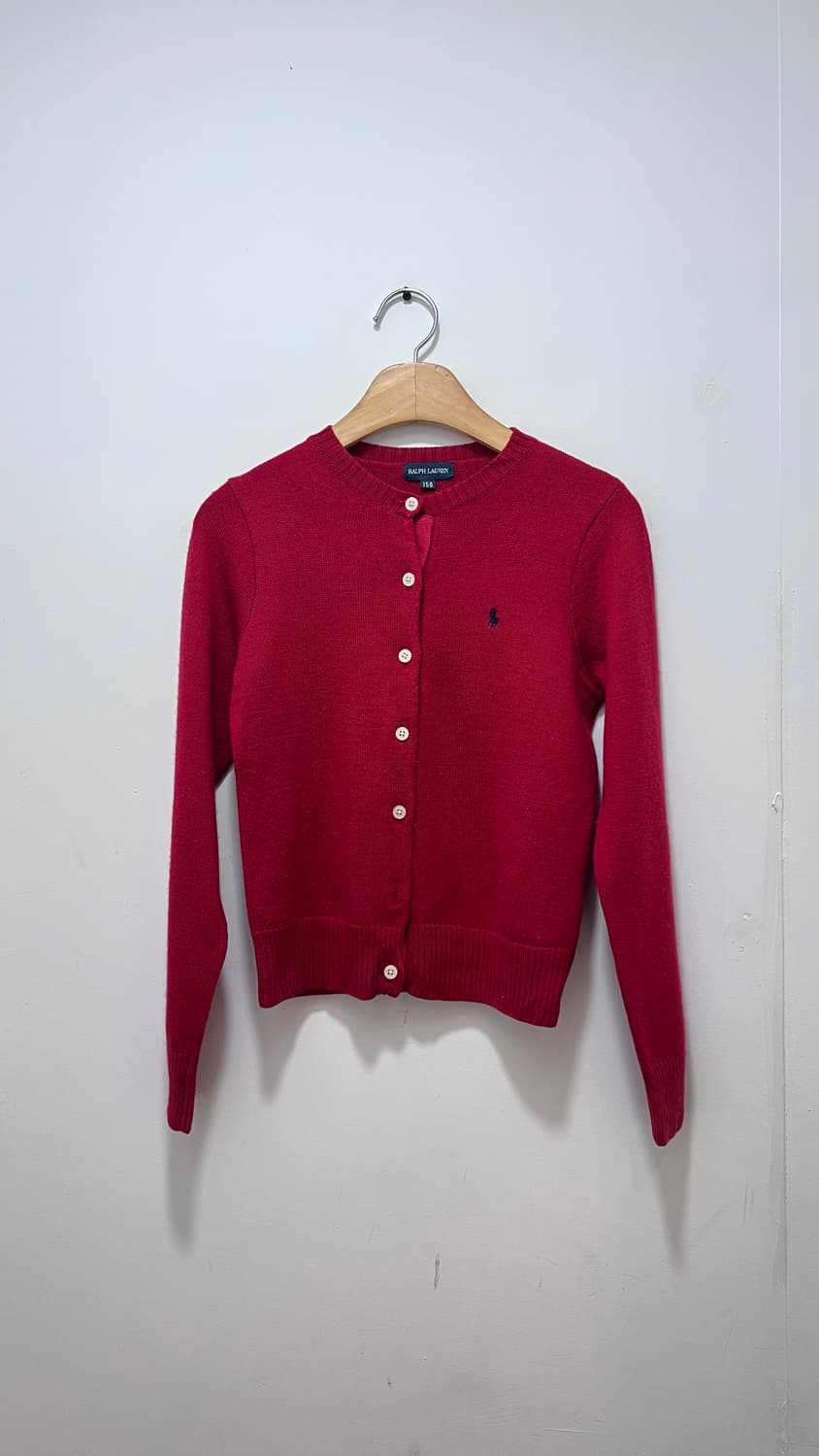 Polo Ralph Lauren 폴로 랄프로렌 레드 가디건  상품이미지1