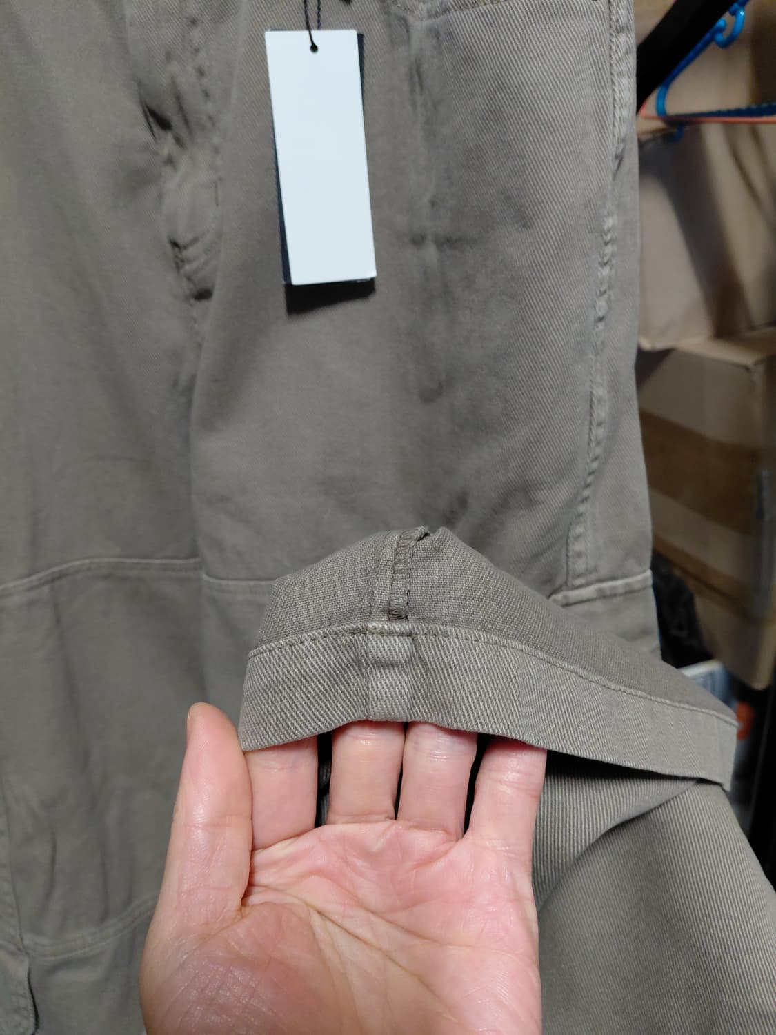 [일꼬르소](새제품)가먼트다잉 와이드 카고 팬츠32사이즈 상품이미지9