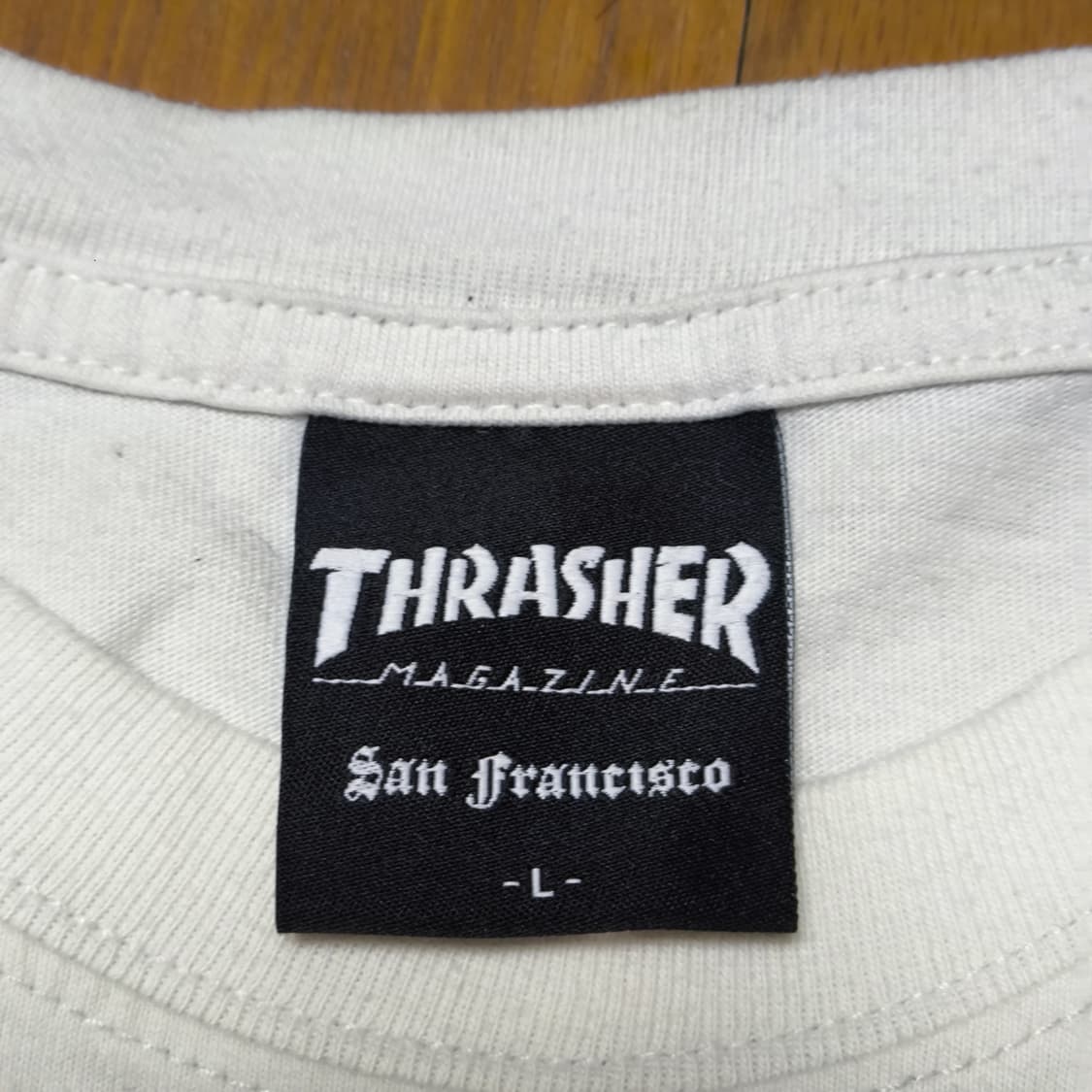 [L] 트래셔(THRASHER) 백로고 티셔츠 상품이미지5