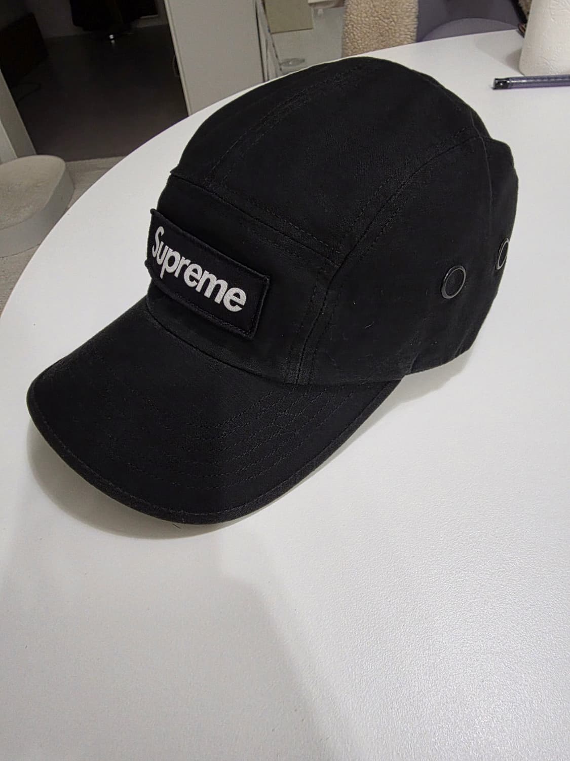 슈프림 밀리터리 캠프캡 블랙 - 24SS 상품이미지3