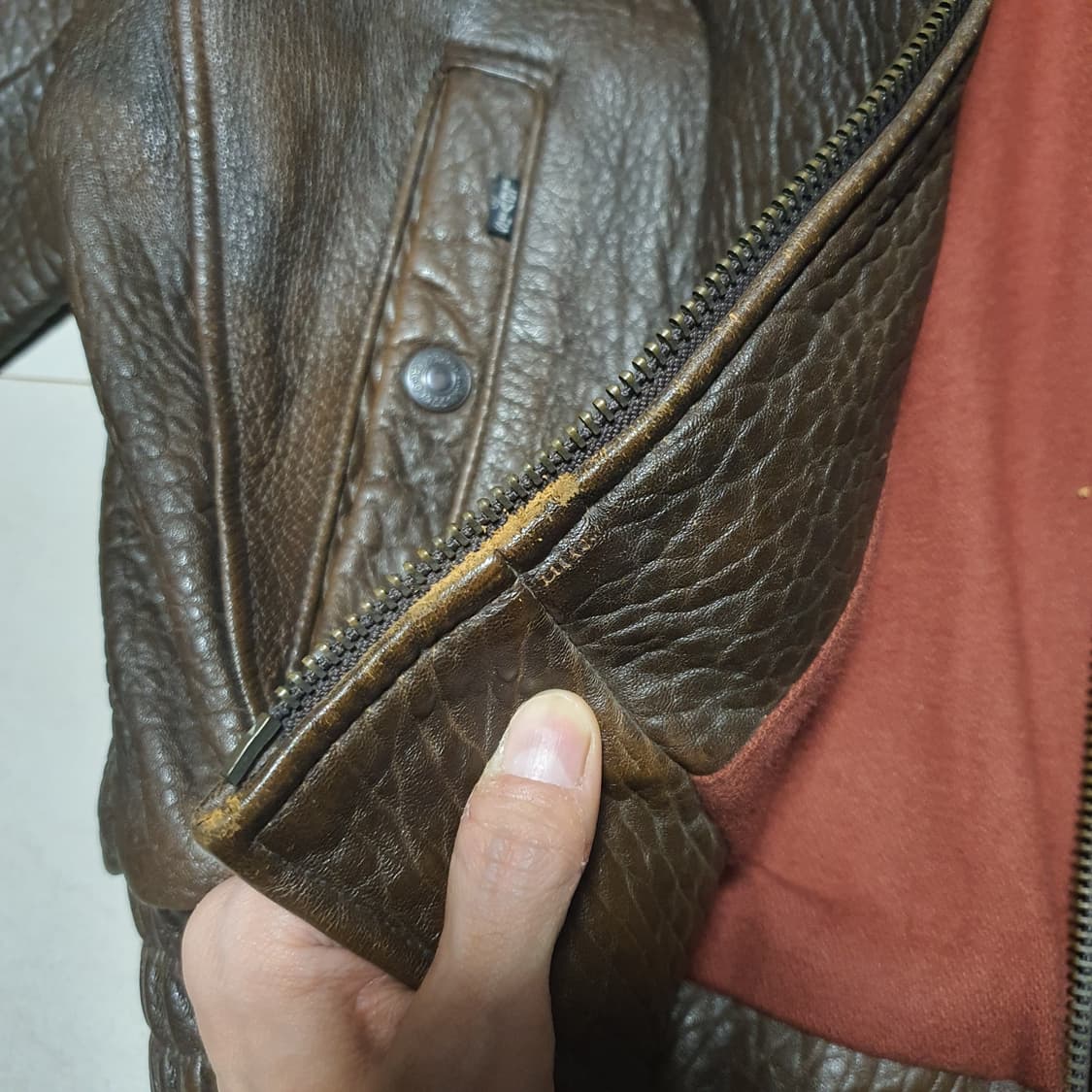 [100] 리바이스 빈티지 가죽 자켓 (양가죽) 상품이미지9