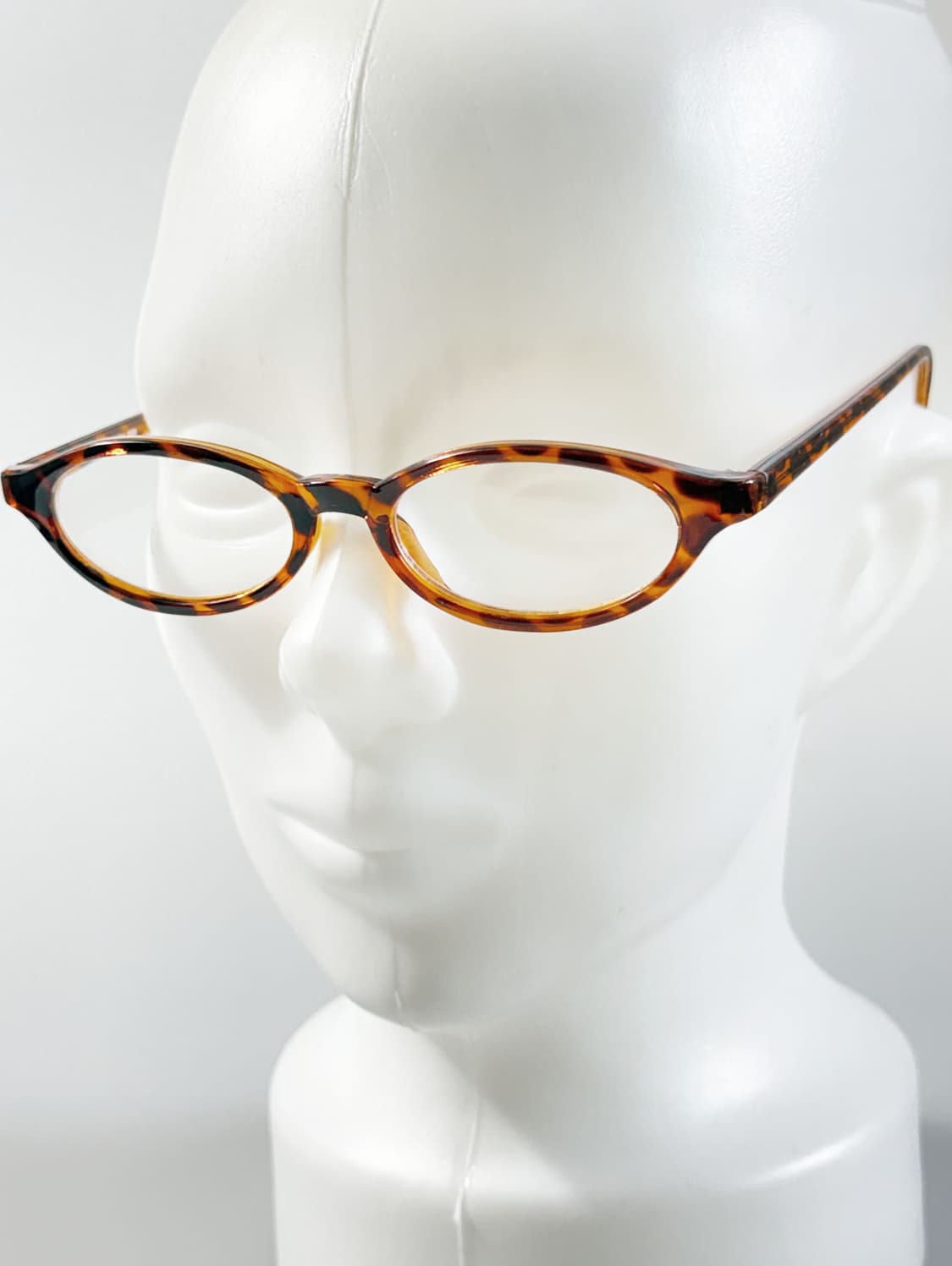 90s JOANNA 토터스쉘 뿔테 슬림 오벌 빈티지 안경 상품이미지8