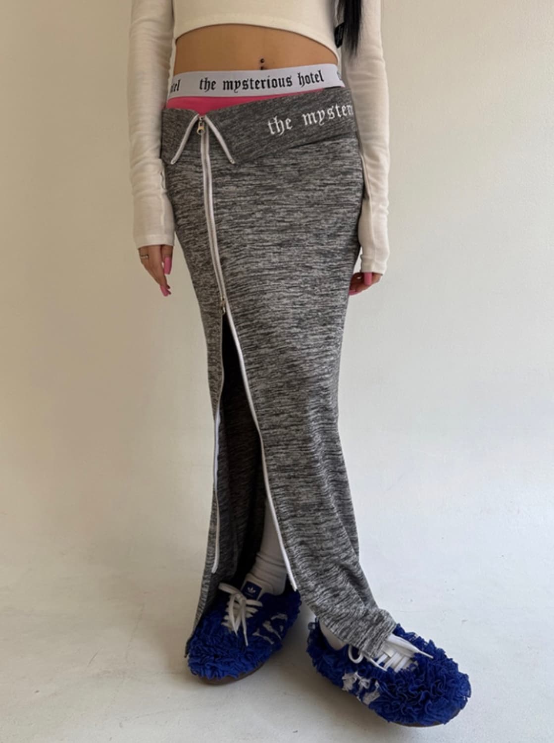 미스테리어스호텔 집업 롱스커트  상품이미지1