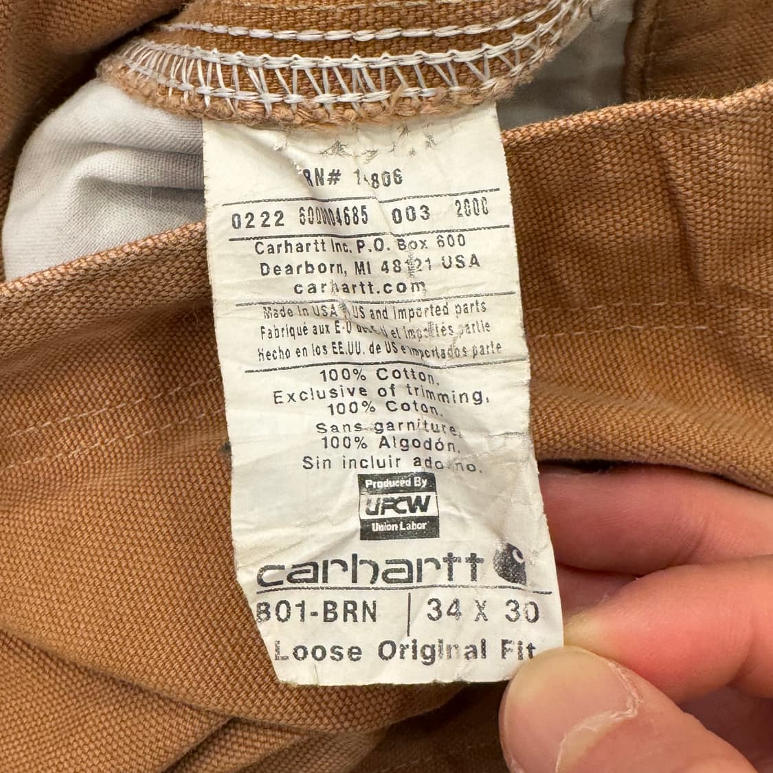 칼하트 더블니 팬츠 (34) 상품이미지6