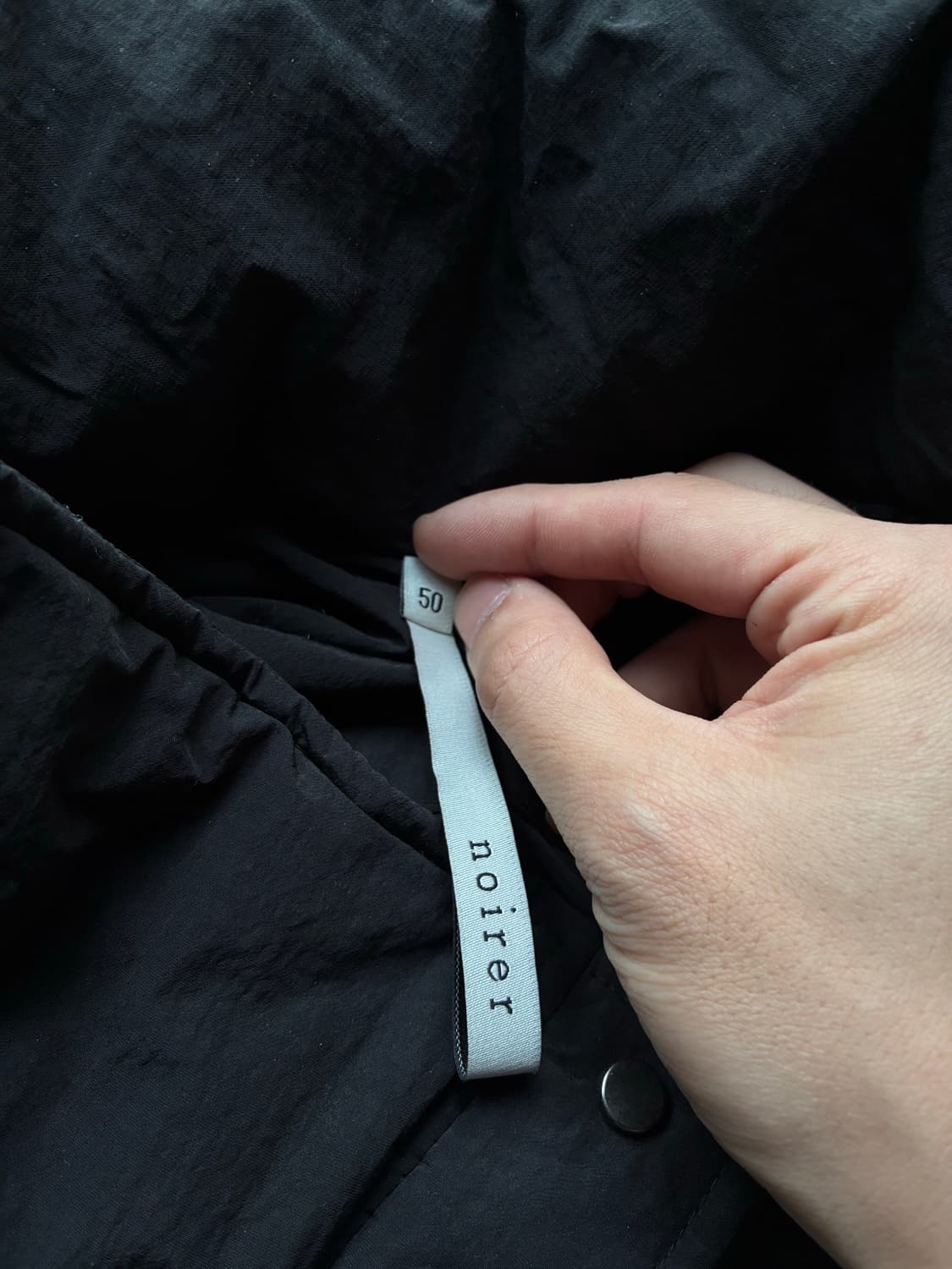 (50) 노이어 크롭 레이어드 푸퍼 자켓 패딩 (블랙) 판매 상품이미지9