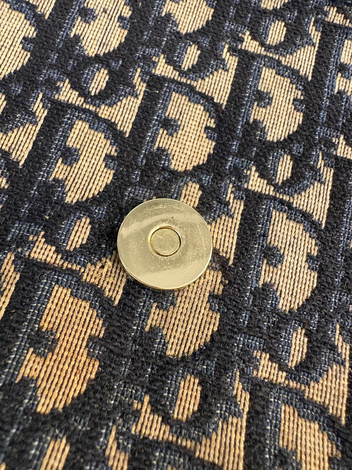 디올 빈티지 네이비 모노그램 트로터 숄더백 상품이미지6