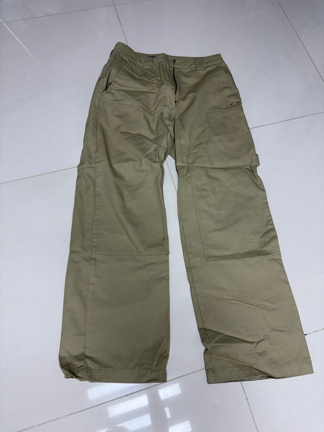 미스치프 에이프런 포켓 워크팬츠 카키 베이지  상품이미지2