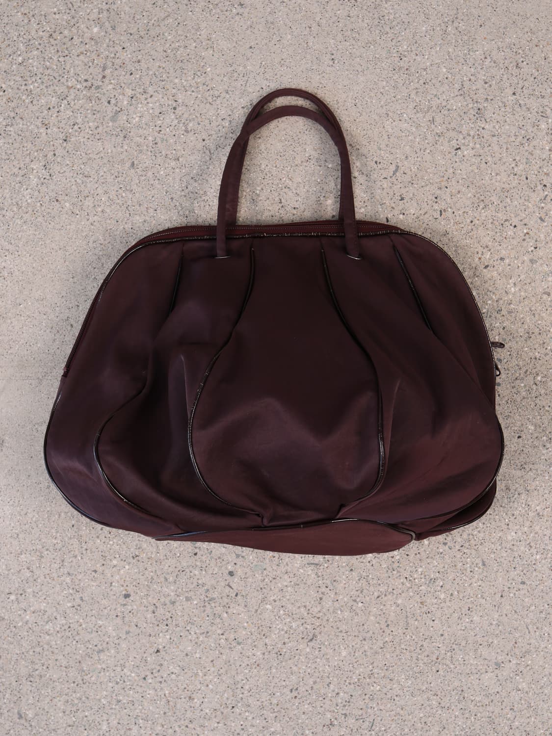 90s im product Pleated Nylon Boston Bag 상품이미지2