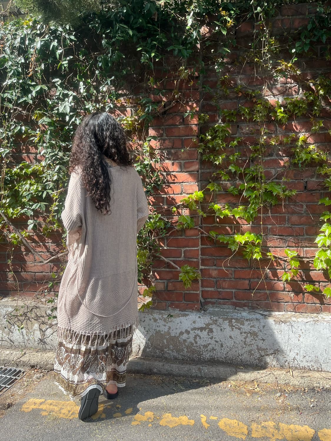 오트밀 아이보리 데일리 니트 가디건 상품이미지4