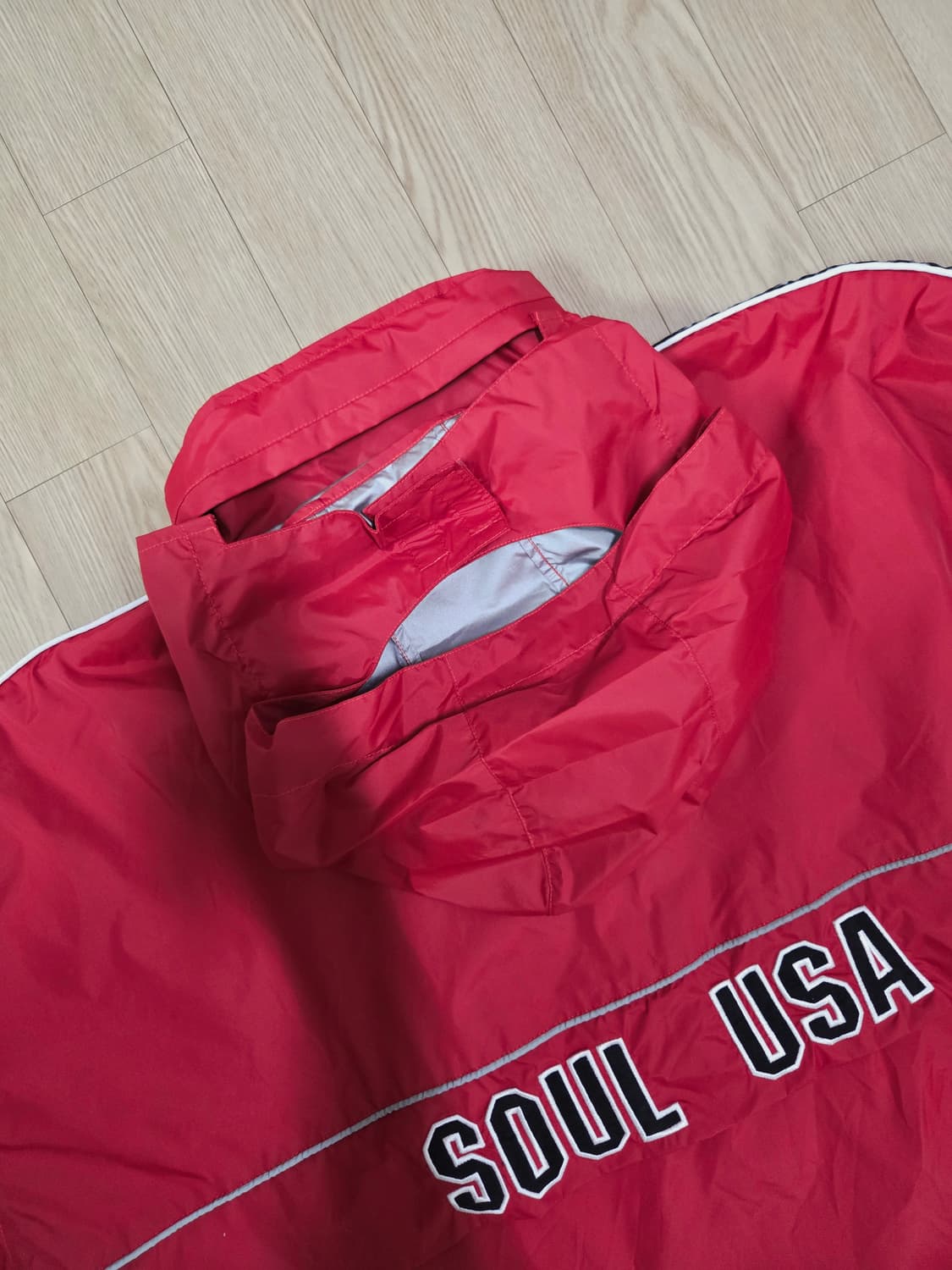 SOUL USA 레드 트랙 하이넥 점퍼 상품이미지7