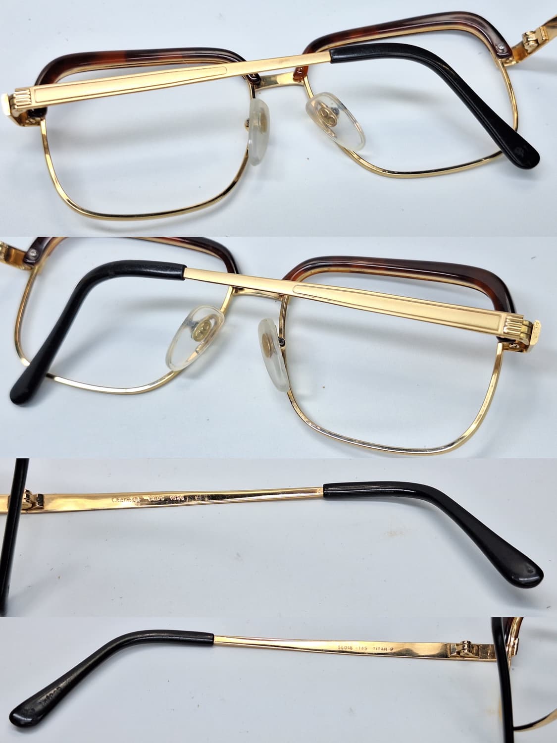 일본제 베스트 셀렉션 by 샤르망 DEFI 티타늄 금도금 하금테 안경테  상품이미지5