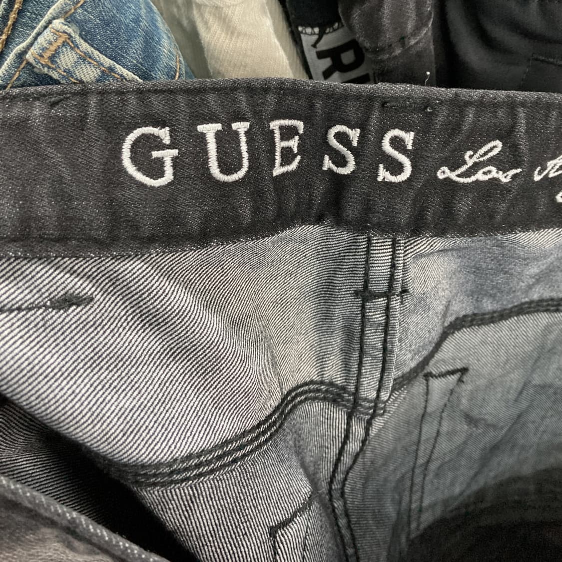 게스 남성데님팬츠 블랙진 31  상품이미지5