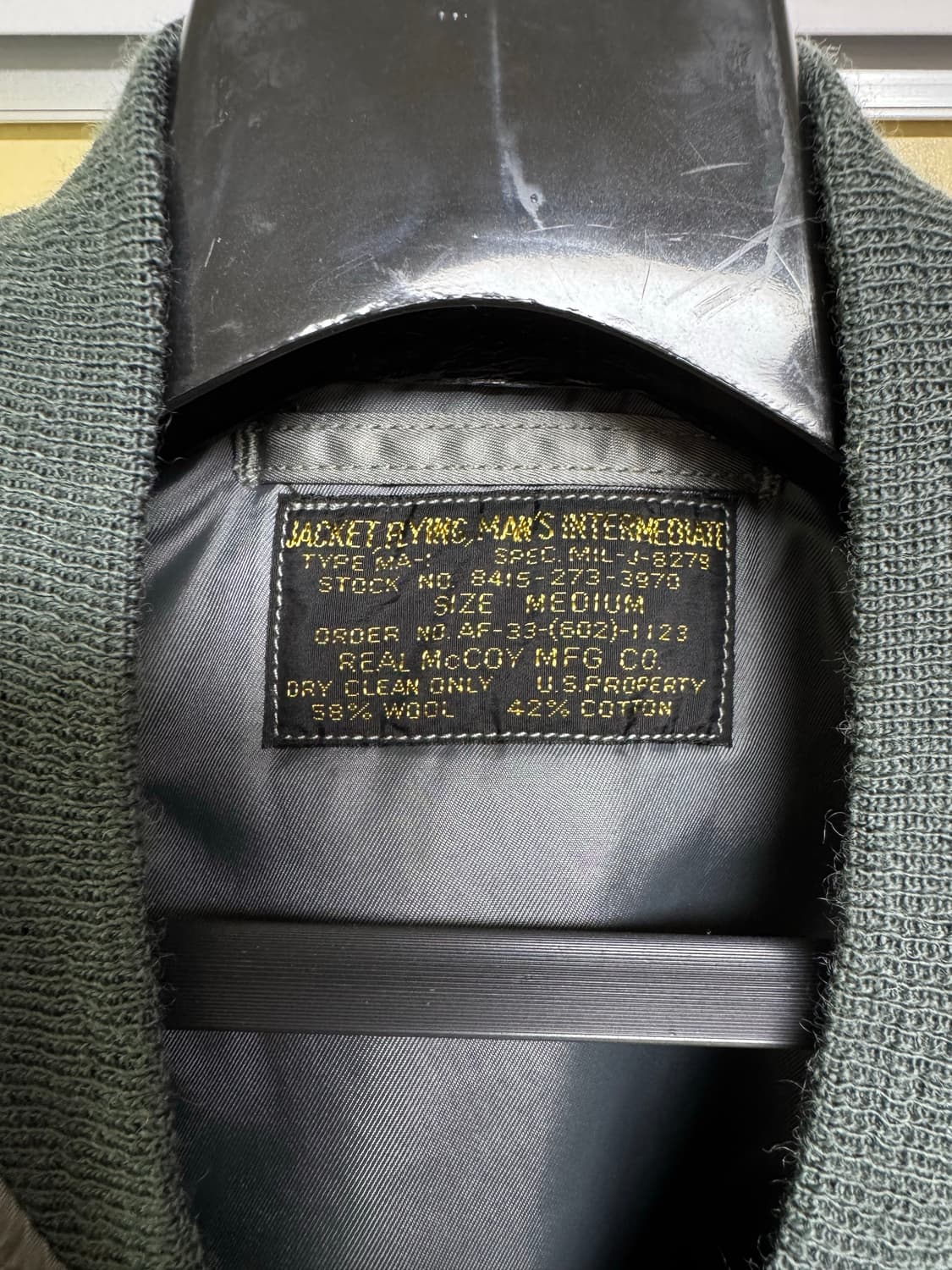 [M] 리얼맥코이 MA-1 실버그레이 상품이미지3