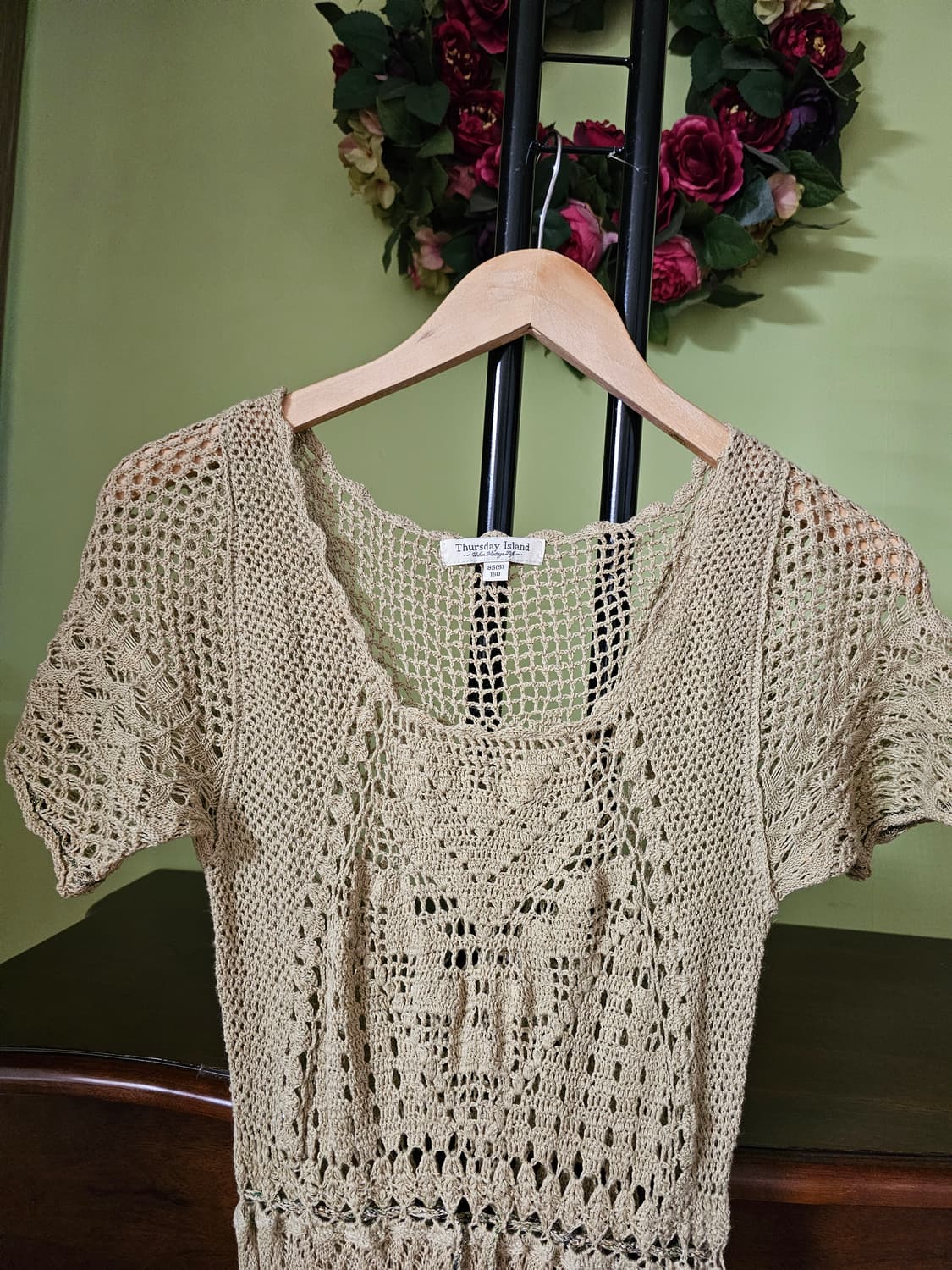 써스데이아일랜드 크로쉐 손뜨개 원피스 상품이미지2